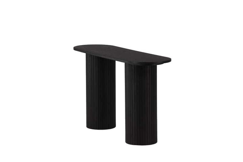 Bianca Sidebord 130x40x72 cm Oval - Sort - Møbler - Bord - Avlastningsbord & sidobord - Lampebord & sidebord