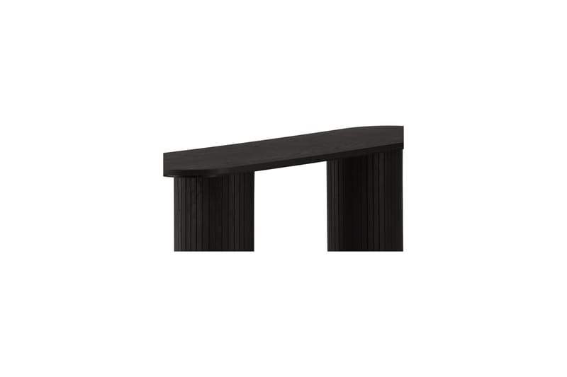 Bianca Sidebord 130x40x72 cm Oval - Sort - Møbler - Bord - Avlastningsbord & sidobord - Lampebord & sidebord