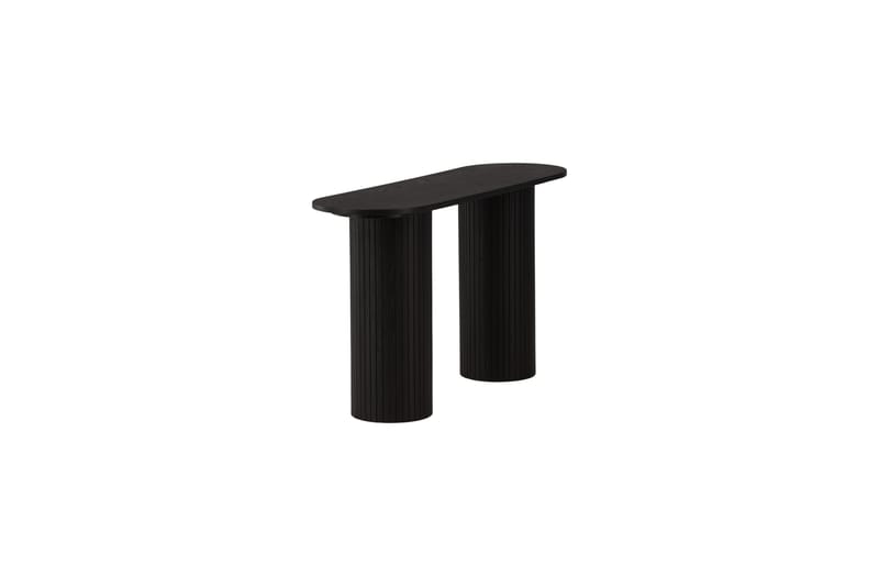 Bianca Sidebord 130x40x72 cm Oval - Sort - Møbler - Bord - Avlastningsbord & sidobord - Lampebord & sidebord