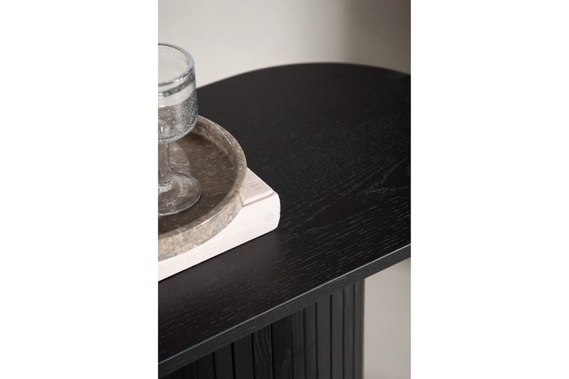 Bianca Sidebord 130x40x72 cm Oval - Sort - Møbler - Bord - Avlastningsbord & sidobord - Lampebord & sidebord