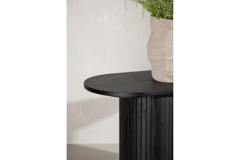 Bianca Sidebord 130x40x72 cm Oval - Sort - Møbler - Bord - Avlastningsbord & sidobord - Lampebord & sidebord