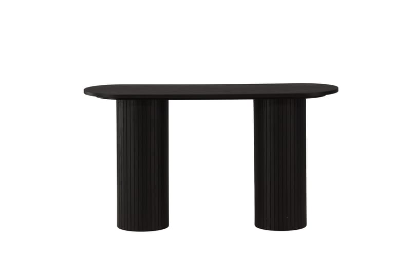 Bianca Sidebord 130x40x72 cm Oval - Sort - Møbler - Bord - Avlastningsbord & sidobord - Lampebord & sidebord
