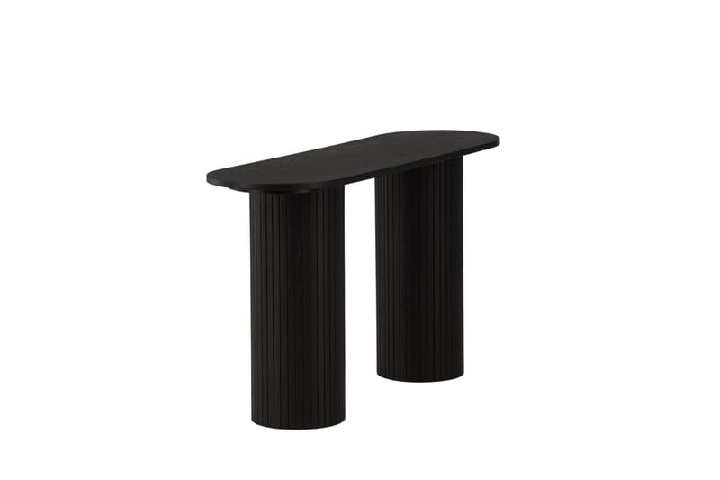 Bianca Sidebord 130x40x72 cm Oval - Sort - Møbler - Bord - Avlastningsbord & sidobord - Lampebord & sidebord