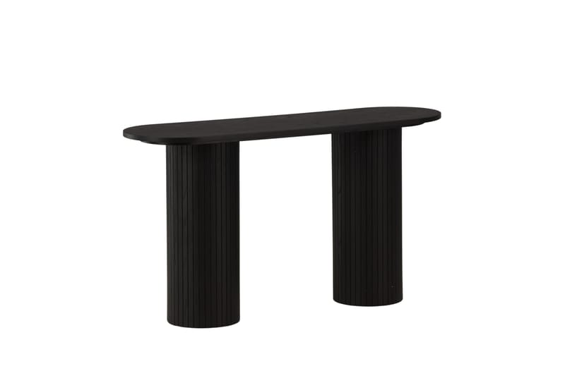 Bianca Sidebord 130x40x72 cm Oval - Sort - Møbler - Bord - Avlastningsbord & sidobord - Lampebord & sidebord