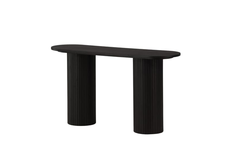 Bianca Sidebord 130x40x72 cm Oval - Sort - Møbler - Bord - Avlastningsbord & sidobord - Lampebord & sidebord