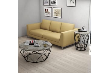 Bojana Sidebord Rundt 46 cm - Grå/Svart - Møbler - Bord - Avlastningsbord & sidobord - Lampebord & sidebord