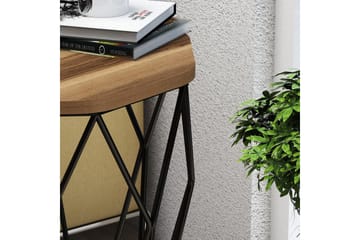 Bojana Sidebord Rundt 46 cm - Mørkebrun/Svart - Møbler - Bord - Avlastningsbord & sidobord - Lampebord & sidebord