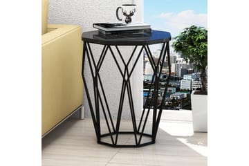 Bojana Sidebord Rundt 46 cm - Svart - Møbler - Bord - Avlastningsbord & sidobord - Lampebord & sidebord