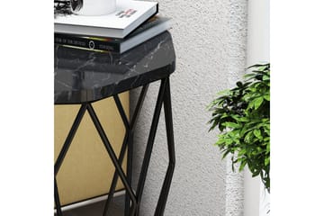 Bojana Sidebord Rundt 46 cm - Svart - Møbler - Bord - Avlastningsbord & sidobord - Lampebord & sidebord