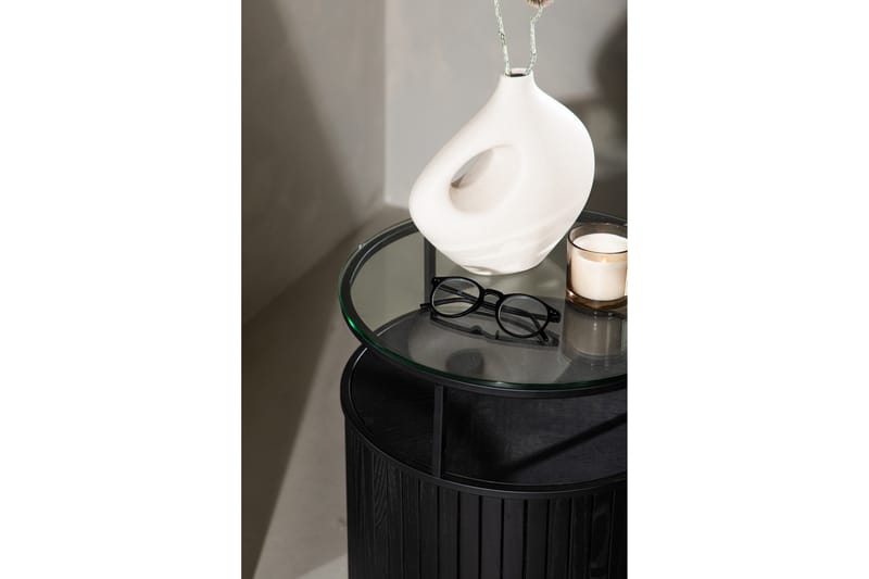 Bovall Sidebord 37 cm - Sort - Møbler - Bord - Avlastningsbord & sidobord - Pidestall & blomsterpidestall