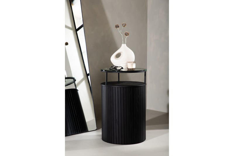 Bovall Sidebord 37 cm - Sort - Møbler - Bord - Avlastningsbord & sidobord - Pidestall & blomsterpidestall