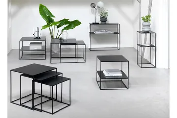 Burningham Avlastningsbord 35x90x80 cm - Svart - Møbler - Bord - Avlastningsbord & sidobord - Lampebord & sidebord