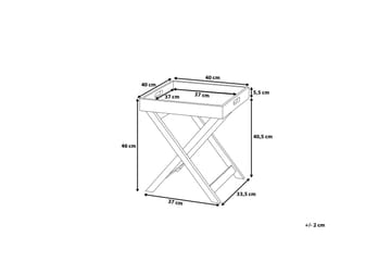 Chester Sidebord 40 cm - Grå - Møbler - Bord - Avlastningsbord & sidobord - Lampebord & sidebord