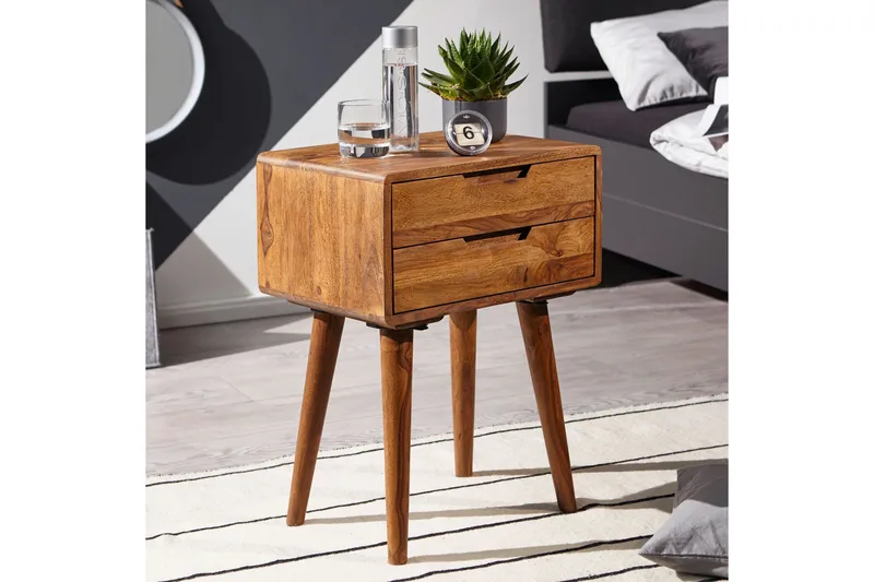 Eshott Nattbord 47 cm - Brun - Møbler - Bord - Avlastningsbord & sidobord - Lampebord & sidebord