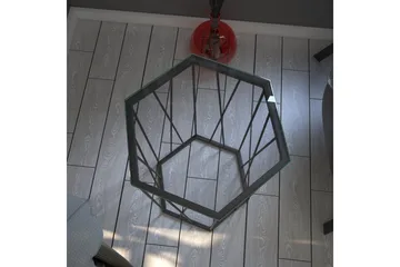 Falan Sidebord 40 cm Sekskant - Svart/Sølv - Møbler - Bord - Avlastningsbord & sidobord - Lampebord & sidebord