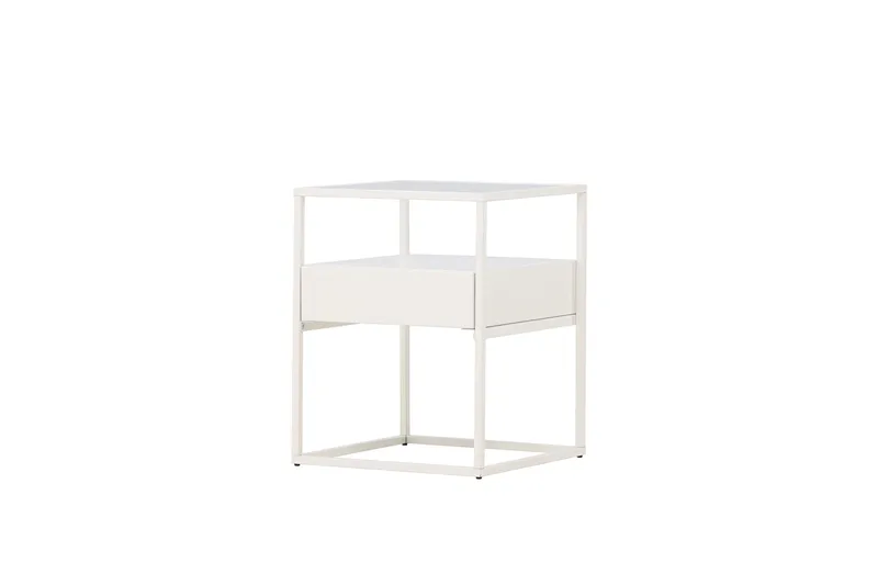 Fortaleza Sidebord 40x40 cm, Hvit