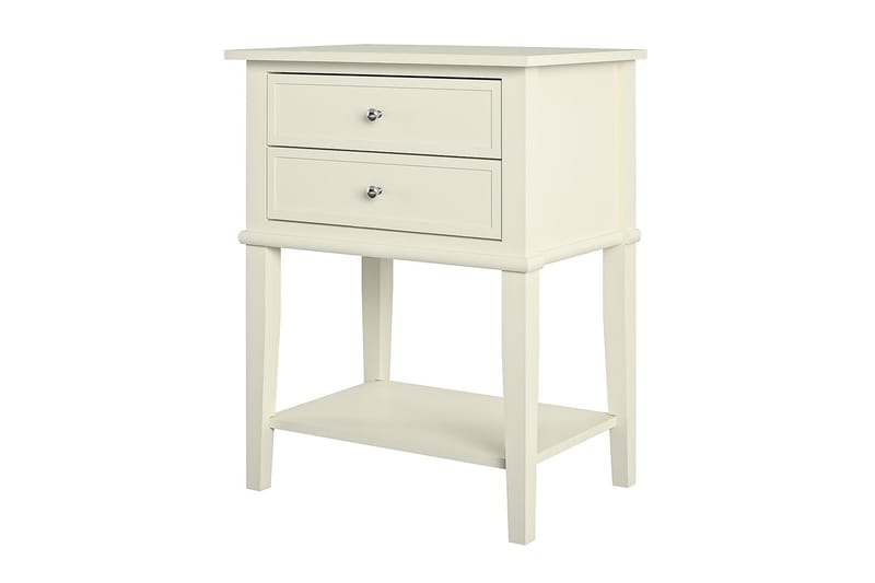 Franklin Avlastningsbord 56 cm Hvit - Dorel Home - Møbler - Bord - Avlastningsbord & sidobord - Lampebord & sidebord
