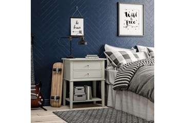 Franklin Avlastningsbord 56 cm Hvit - Dorel Home - Møbler - Bord - Avlastningsbord & sidobord - Lampebord & sidebord