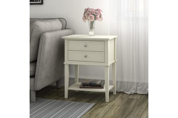 Franklin Avlastningsbord 56 cm Hvit - Dorel Home - Møbler - Bord - Avlastningsbord & sidobord - Lampebord & sidebord