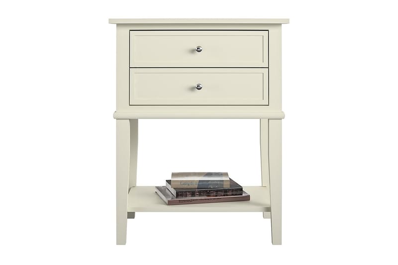 Franklin Avlastningsbord 56 cm Hvit - Dorel Home - Møbler - Bord - Avlastningsbord & sidobord - Lampebord & sidebord