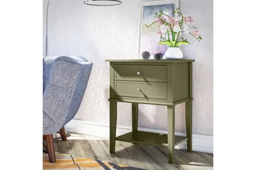 Franklin Sidebord 56x39 cm Olivengrønn - Queer Eye - Møbler - Bord - Avlastningsbord & sidobord - Lampebord & sidebord