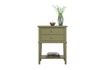 Franklin Sidebord 56x39 cm Olivengrønn - Queer Eye - Møbler - Bord - Avlastningsbord & sidobord - Lampebord & sidebord