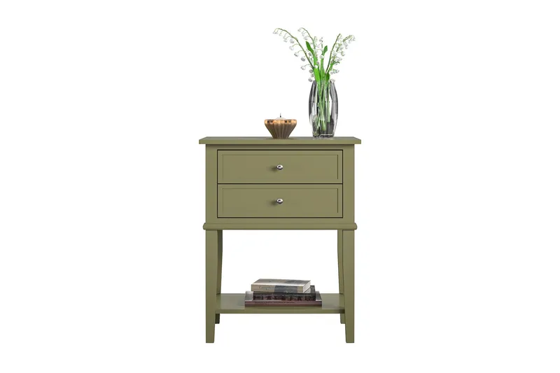 Franklin Sidebord 56x39 cm Olivengrønn - Queer Eye - Møbler - Bord - Avlastningsbord & sidobord - Lampebord & sidebord