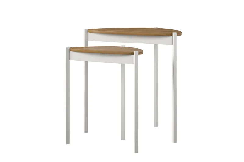 Genadi Sidebord - Hvit - Møbler - Bord - Avlastningsbord & sidobord - Lampebord & sidebord