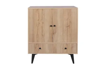 Gibia Side Avlastningsbord 90 cm - Natur / Svart - Møbler - Bord - Avlastningsbord & sidobord - Lampebord & sidebord