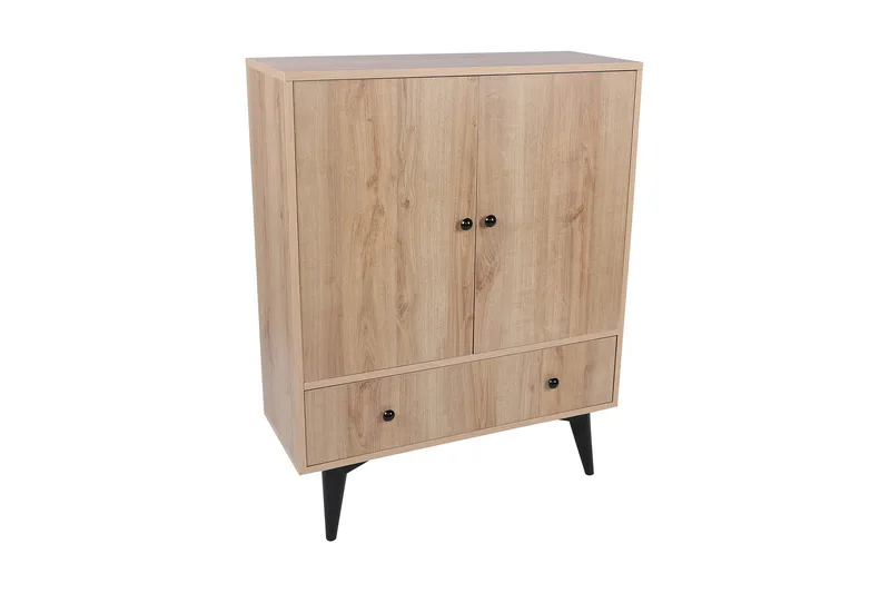 Gibia Side Avlastningsbord 90 cm - Natur / Svart - Møbler - Bord - Avlastningsbord & sidobord - Lampebord & sidebord