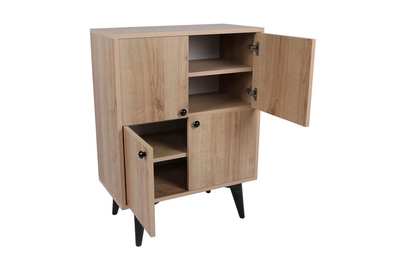 Harbiyes Side Avlastningsbord 70 cm - Natur / Svart - Møbler - Bord - Avlastningsbord & sidobord - Lampebord & sidebord