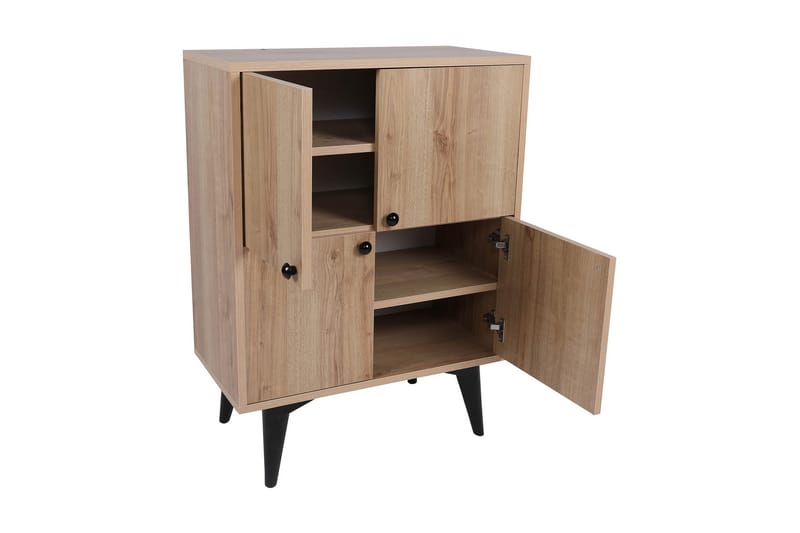 Harbiyes Side Avlastningsbord 70 cm - Natur / Svart - Møbler - Bord - Avlastningsbord & sidobord - Lampebord & sidebord