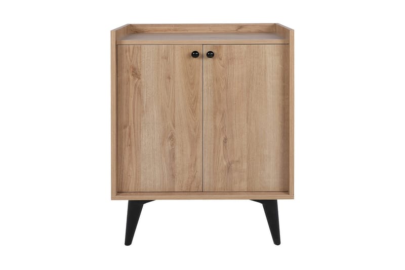 Kastelas Side Avlastningsbord 70 cm, Natur / Svart