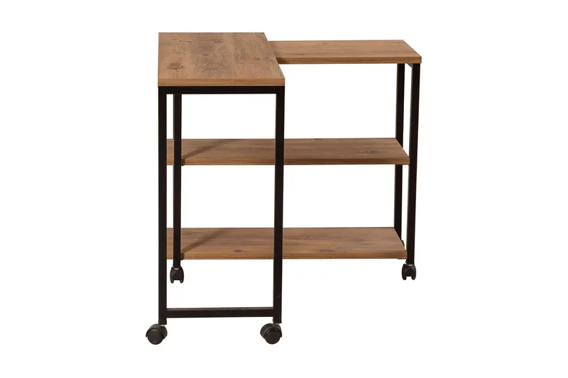 Lantenot Sidebord 76cm - Natur / Svart - Møbler - Bord - Avlastningsbord & sidobord - Lampebord & sidebord