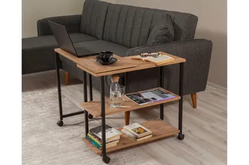 Lantenot Sidebord 76cm - Natur / Svart - Møbler - Bord - Avlastningsbord & sidobord - Lampebord & sidebord