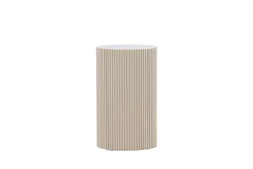 Lenox Sidebord 50 cm - Beige - Møbler - Bord - Avlastningsbord & sidobord - Pidestall & blomsterpidestall