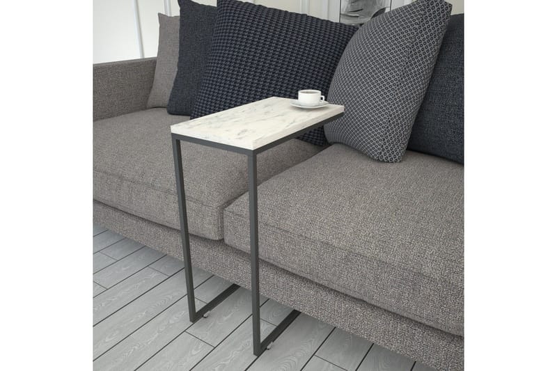 Maddeson Side Avlastningsbord 46 cm - Svart / Hvit - Møbler - Bord - Avlastningsbord & sidobord - Lampebord & sidebord