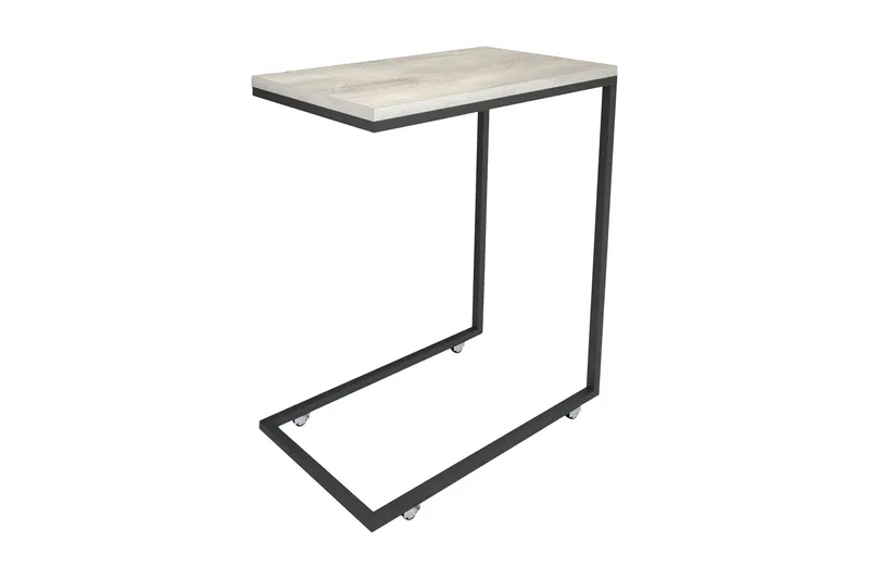 Maddeson Sidebord 46 cm, Lys Natur/Svart