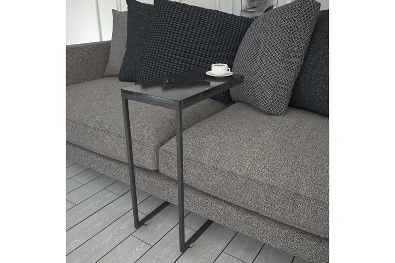 Maddeson Sidebord 46 cm - Svart/Hvit - Møbler - Bord - Avlastningsbord & sidobord - Lampebord & sidebord