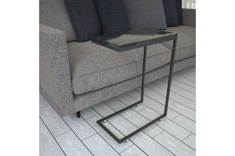 Maddeson Sidebord 46 cm - Svart/Hvit - Møbler - Bord - Avlastningsbord & sidobord - Lampebord & sidebord