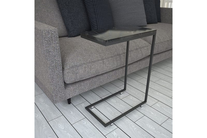 Maddeson Sidebord 46 cm - Svart/Hvit - Møbler - Bord - Avlastningsbord & sidobord - Lampebord & sidebord