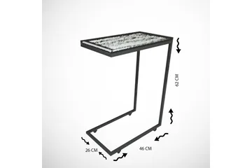 Maddeson Sidebord 46 cm - Svart/Hvit - Møbler - Bord - Avlastningsbord & sidobord - Lampebord & sidebord