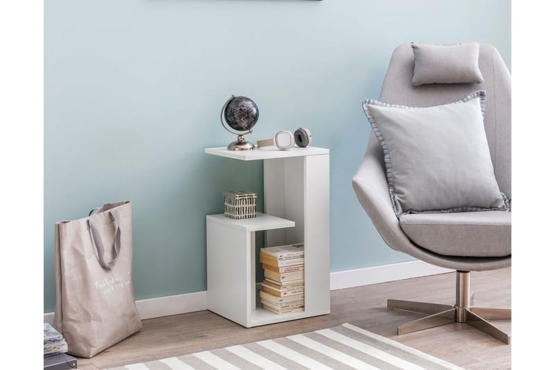 Melindy Avlastningsbord 35 cm - Hvit - Møbler - Bord - Avlastningsbord & sidobord - Lampebord & sidebord