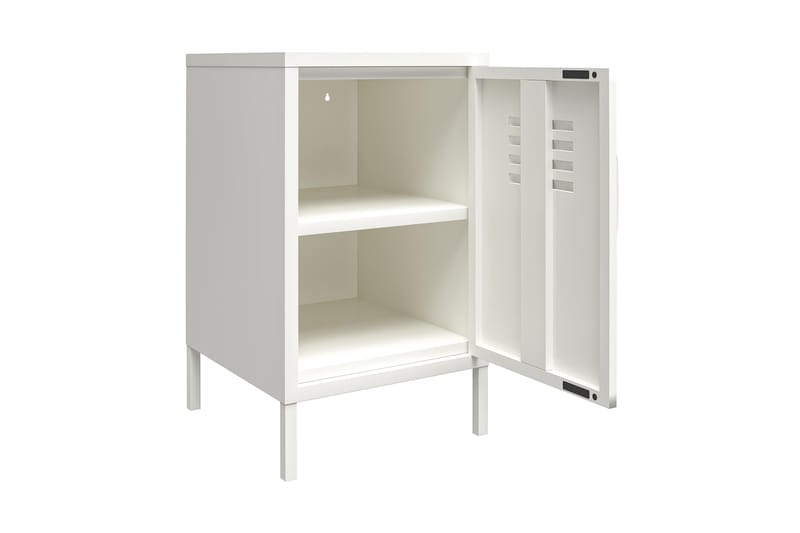 Mission District Sidebord 38x40 cm Hvit - Dorel Home - Møbler - Bord - Avlastningsbord & sidobord - Lampebord & sidebord