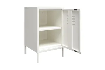 Mission District Sidebord 38x40 cm Hvit - Dorel Home - Møbler - Bord - Avlastningsbord & sidobord - Lampebord & sidebord