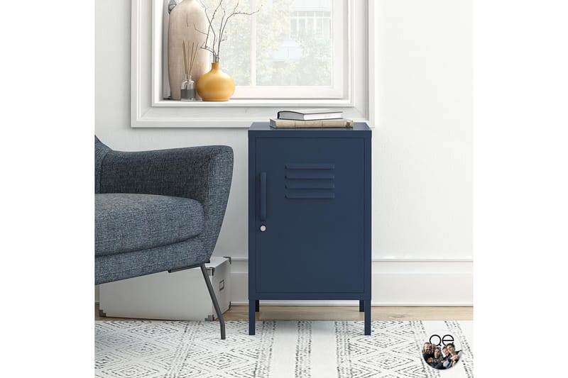 Moon Phases Sidebord 38x40 cm Blå - Dorel Home - Møbler - Bord - Avlastningsbord & sidobord - Lampebord & sidebord