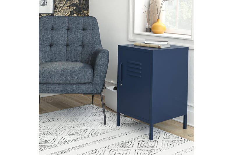 Moon Phases Sidebord 38x40 cm Blå - Dorel Home - Møbler - Bord - Avlastningsbord & sidobord - Lampebord & sidebord