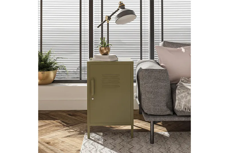 Moriah Sidebord 38x40 cm Olivengrønn - Dorel Home - Møbler - Bord - Avlastningsbord & sidobord - Lampebord & sidebord