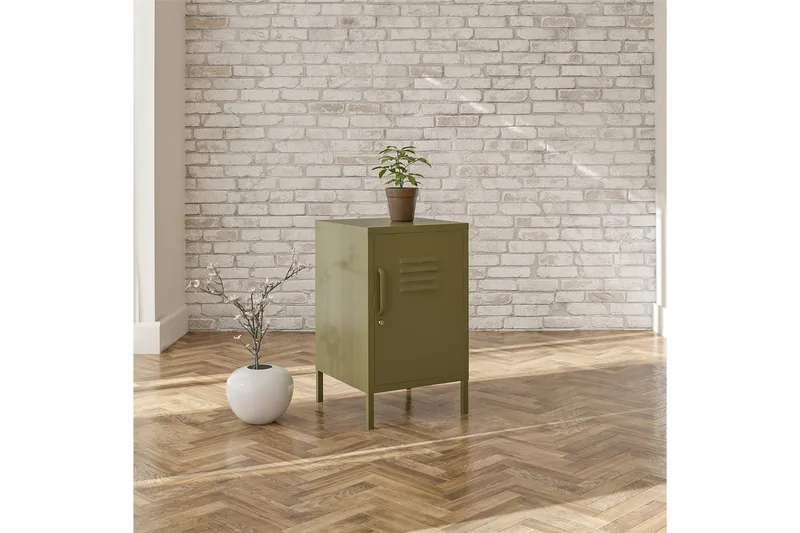 Moriah Sidebord 38x40 cm Olivengrønn - Dorel Home - Møbler - Bord - Avlastningsbord & sidobord - Lampebord & sidebord