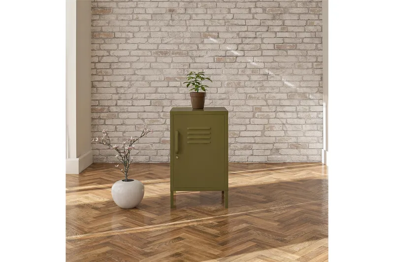 Moriah Sidebord 38x40 cm Olivengrønn - Dorel Home - Møbler - Bord - Avlastningsbord & sidobord - Lampebord & sidebord